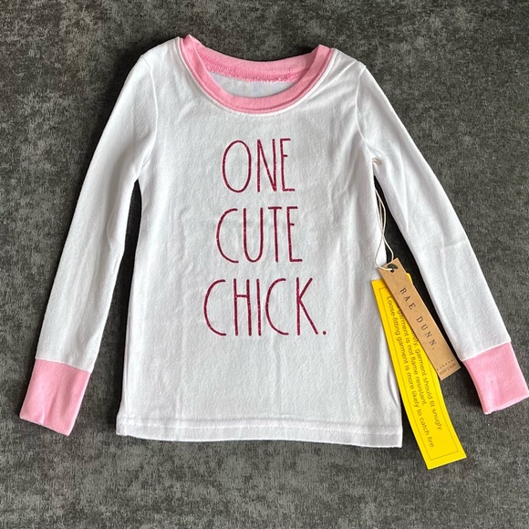 NWT Rae Dunn ‘One Cute Chick’ Pajama Set - Picture 3 of 12
